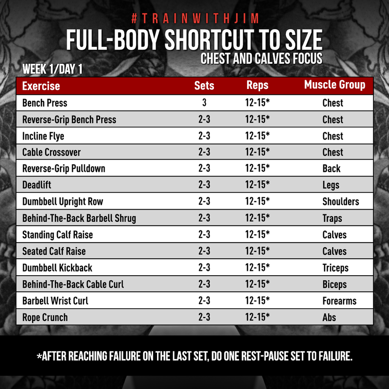 shortcut to size workout pdf